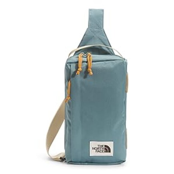 #103 NWT - The North Face Field/Slingbag Bag Goblin Blue/ Gravel/ Citrine Yellow - Picture 1 of 13